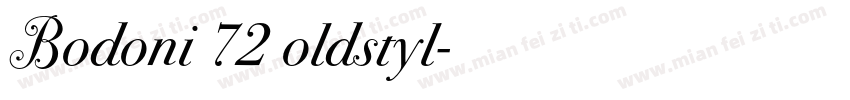 Bodoni 72 oldstyl字体转换